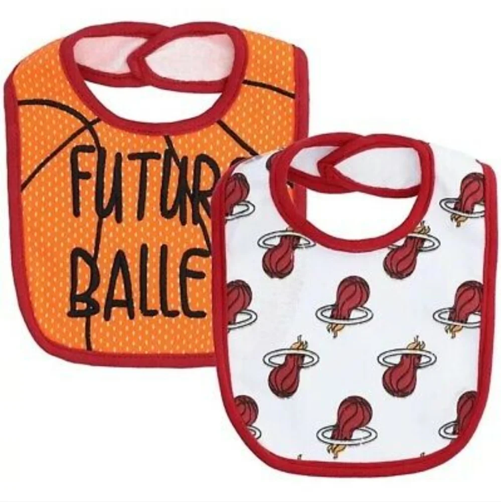 Infant Miami Heat Baby Bibs